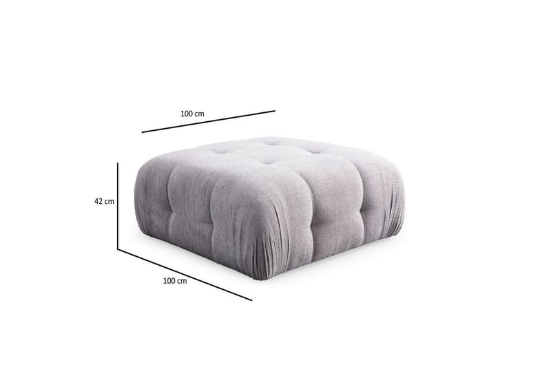 Yvara Soffa med Divan 2-sits - Ljusgrå - Möbler - Vardagsrum - Soffor - Modulsoffor - Komplett modulsoffa
