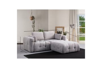 Yvara Soffa med Divan 2-sits - Ljusgrå - Möbler - Vardagsrum - Soffor - Modulsoffor - Komplett modulsoffa