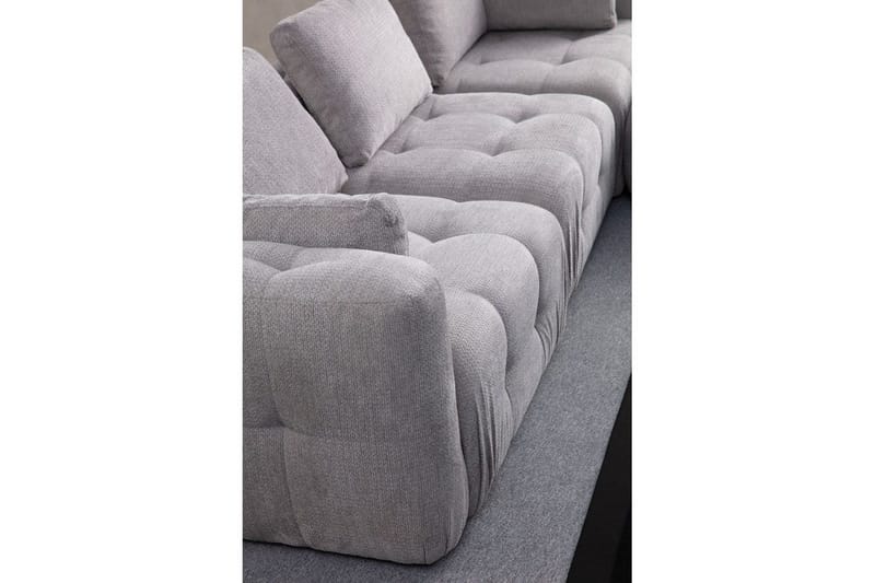 Yvara Soffa med Divan 2-sits - Ljusgrå - Möbler - Vardagsrum - Soffor - Modulsoffor - Komplett modulsoffa