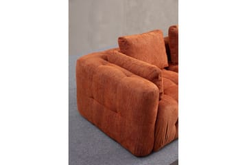 Yvara Soffa med Divan 2-sits - Orange - Möbler - Vardagsrum - Soffor - Modulsoffor - Komplett modulsoffa