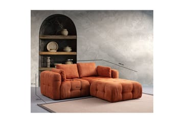 Yvara Soffa med Divan 2-sits - Orange - Möbler - Vardagsrum - Soffor - Modulsoffor - Komplett modulsoffa