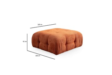 Yvara Soffa med Divan 2-sits - Orange - Möbler - Vardagsrum - Soffor - Modulsoffor - Komplett modulsoffa