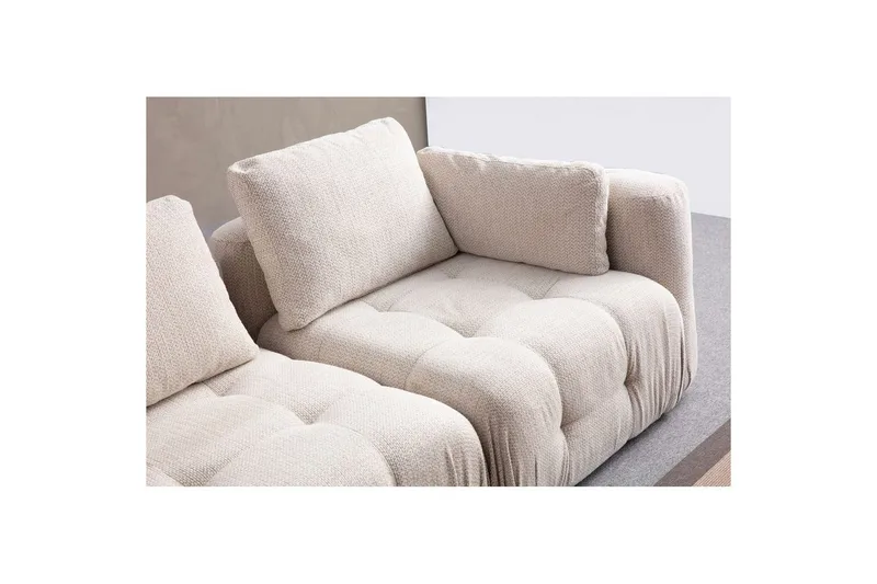Yvara Soffa med Divan 4-sits - Beige - Möbler - Vardagsrum - Soffor - Divansoffa & schäslong