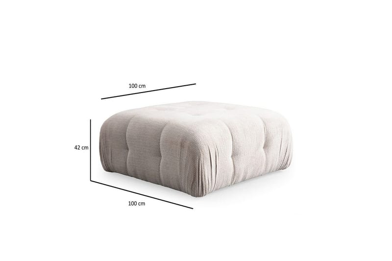 Yvara Soffa med Divan 4-sits - Beige - Möbler - Vardagsrum - Soffor - Modulsoffor - Komplett modulsoffa