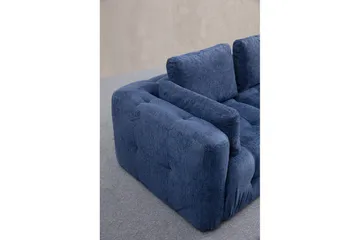 Yvara Soffa med Divan 4-sits - Blå - Möbler - Vardagsrum - Soffor - Modulsoffor - Komplett modulsoffa