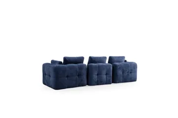 Yvara Soffa med Divan 4-sits - Blå - Möbler - Vardagsrum - Soffor - Modulsoffor - Komplett modulsoffa