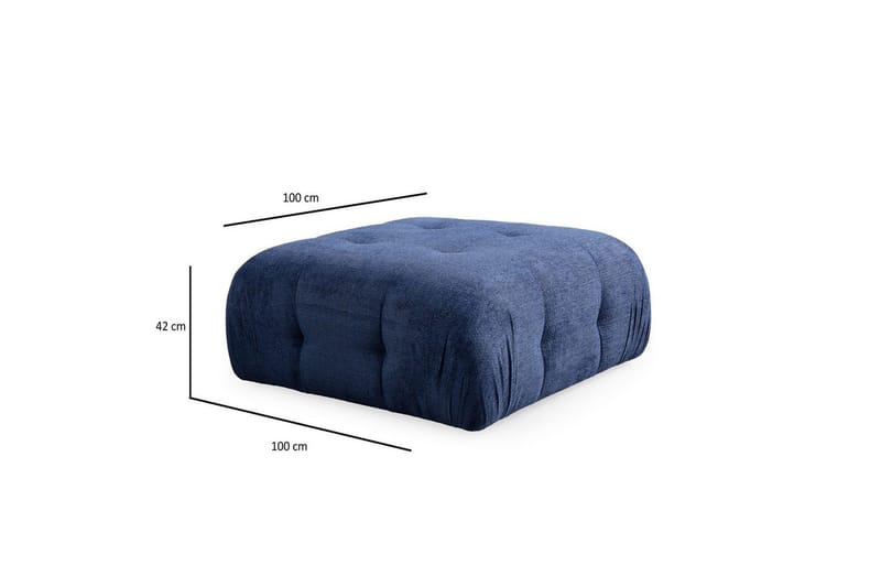 Yvara Soffa med Divan 4-sits - Blå - Möbler - Vardagsrum - Soffor - Modulsoffor - Komplett modulsoffa