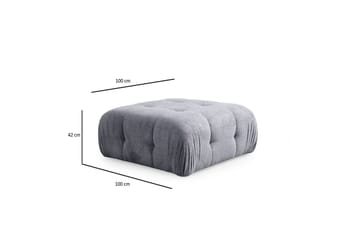 Yvara Soffa med Divan 4-sits - Grå - Möbler - Vardagsrum - Soffor - Modulsoffor - Komplett modulsoffa