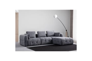 Yvara Soffa med Divan 4-sits - Grå - Möbler - Vardagsrum - Soffor - Modulsoffor - Komplett modulsoffa