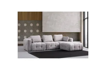 Yvara Soffa med Divan 4-sits - Ljusgrå - Möbler - Vardagsrum - Soffor - Modulsoffor - Komplett modulsoffa
