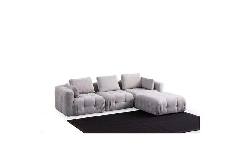 Yvara Soffa med Divan 4-sits - Ljusgrå - Möbler - Vardagsrum - Soffor - Divansoffa & schäslong