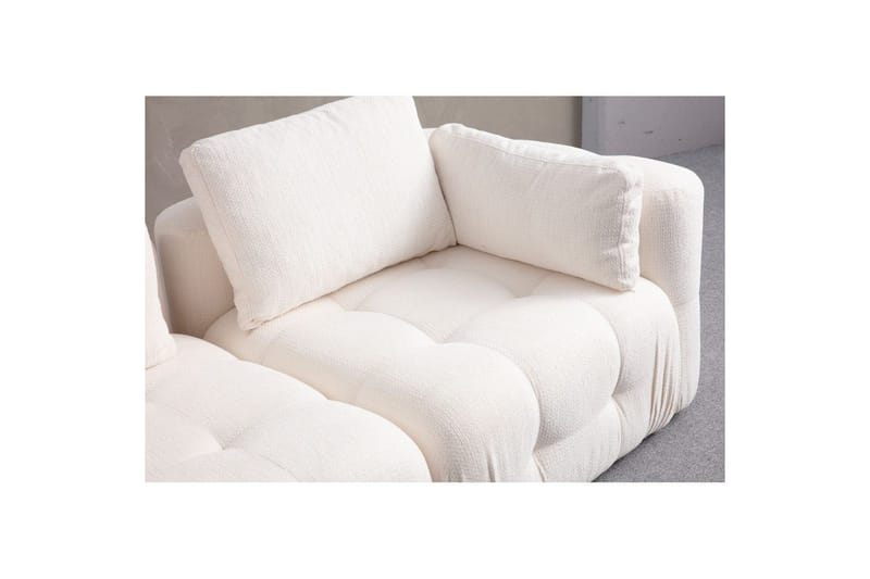 Yvara Soffa med Divan 4-sits - Vit - Möbler - Vardagsrum - Soffor - Modulsoffor - Komplett modulsoffa