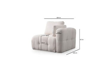 Yvara Soffa med Divan 4-sits - Vit - Möbler - Vardagsrum - Soffor - Modulsoffor - Komplett modulsoffa