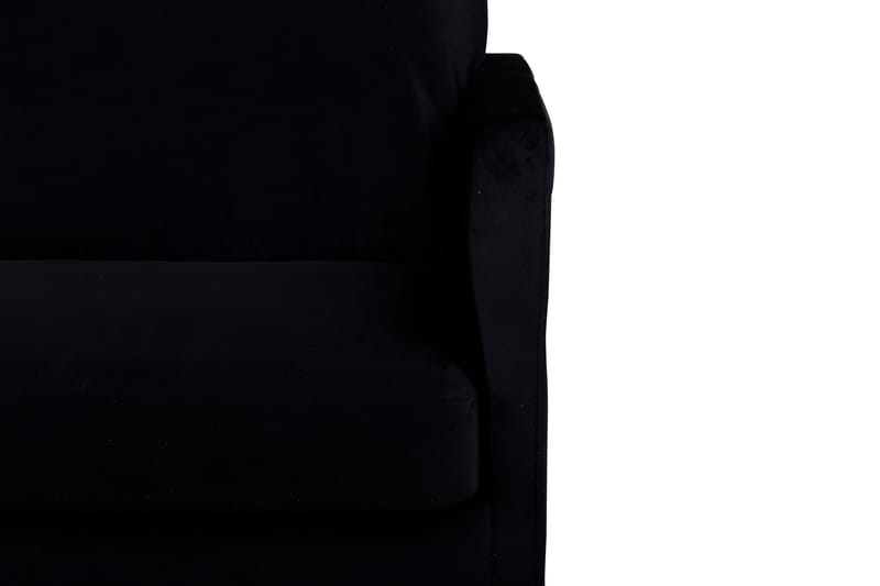 Zoom 3-sits Soffa i Sammet - Svart - Möbler - Vardagsrum - Soffor - Sammetssoffor