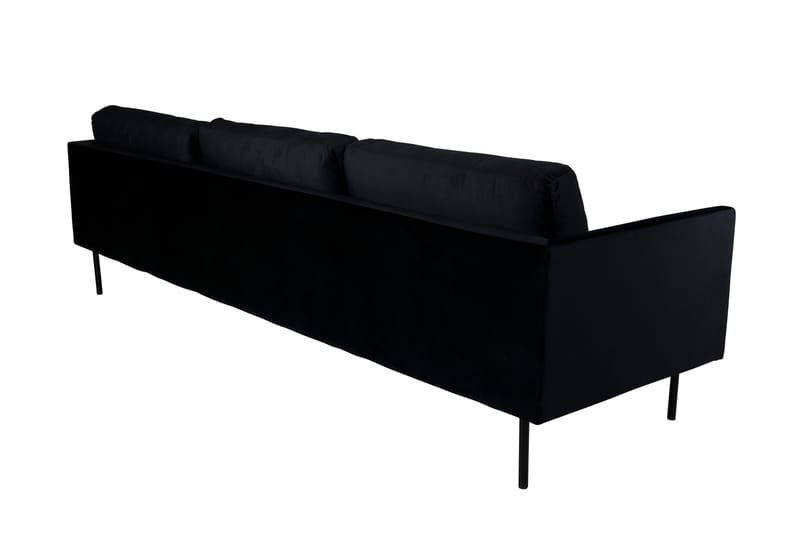 Zoom 3-sits Soffa i Sammet - Svart - Möbler - Vardagsrum - Soffor - Sammetssoffor