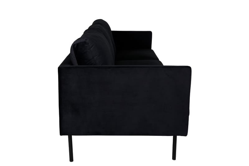 Zoom 3-sits Soffa i Sammet - Svart - Möbler - Vardagsrum - Soffor - Sammetssoffor