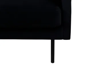 Zoom 3-sits Soffa i Sammet - Svart - Möbler - Vardagsrum - Soffor - Sammetssoffor