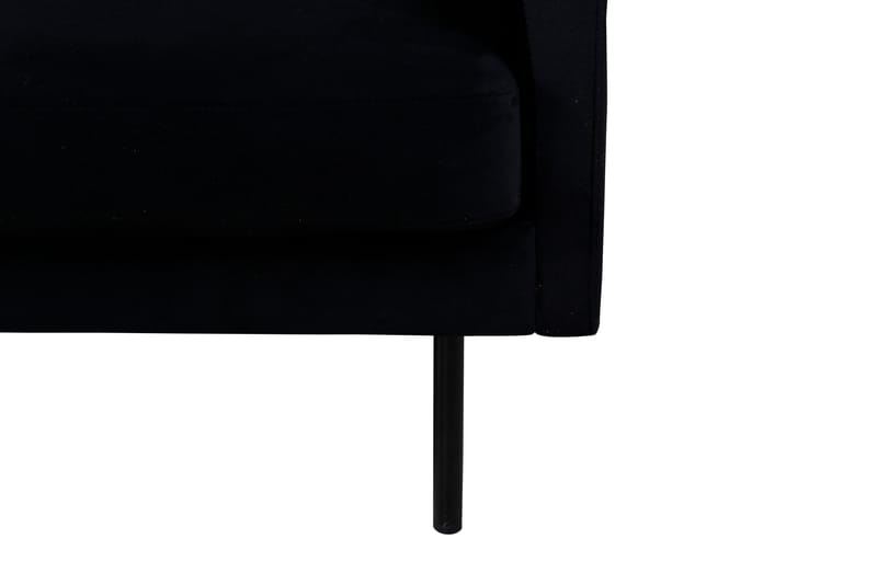 Zoom 3-sits Soffa i Sammet - Svart - Möbler - Vardagsrum - Soffor - Sammetssoffor