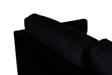 Zoom 3-sits Soffa i Sammet - Svart - Möbler - Vardagsrum - Soffor - Sammetssoffor