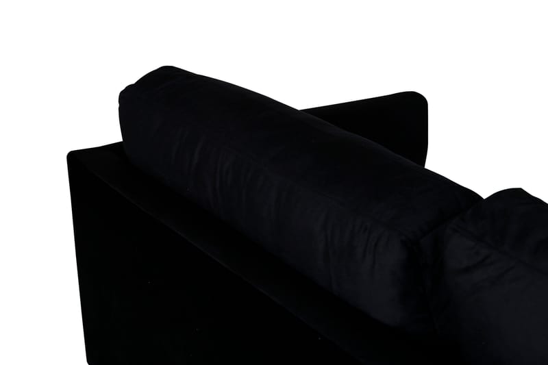 Zoom 3-sits Soffa i Sammet - Svart - Möbler - Vardagsrum - Soffor - Sammetssoffor