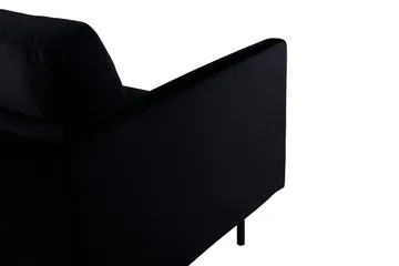 Zoom 3-sits Soffa i Sammet - Svart - Möbler - Vardagsrum - Soffor - Sammetssoffor