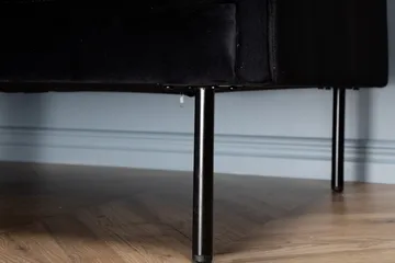 Zoom 3-sits Soffa i Sammet - Svart - Möbler - Vardagsrum - Soffor - Sammetssoffor