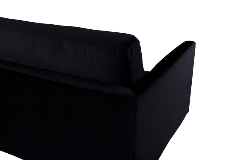 Zoom 3-sits Soffa i Sammet - Svart - Möbler - Vardagsrum - Soffor - Sammetssoffor