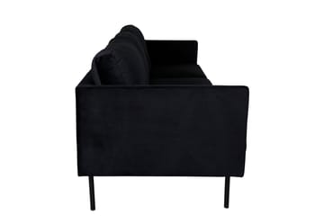Zoom 3-sits Soffa Sammet - Svart - Möbler - Vardagsrum - Soffor - Sammetssoffor