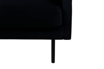 Zoom 3-sits Soffa Sammet - Svart - Möbler - Vardagsrum - Soffor - Sammetssoffor
