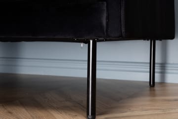Zoom 3-sits Soffa Sammet - Svart - Möbler - Vardagsrum - Soffor - Sammetssoffor