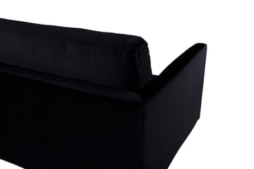 Zoom 3-sits Soffa Sammet - Svart - Möbler - Vardagsrum - Soffor - Sammetssoffor