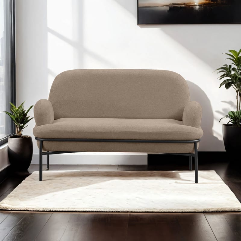 Zyricus 2-sits Soffa Teddy - Cappuccino - Möbler - Vardagsrum - Soffor - 2-sits soffor
