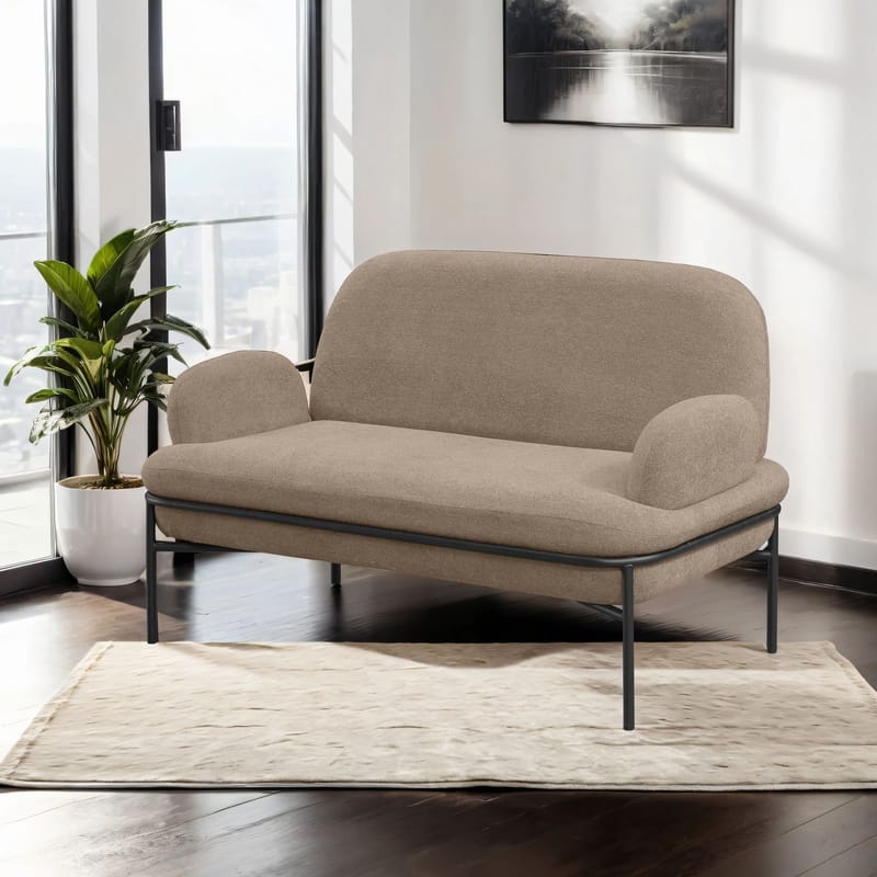 Zyricus 2-sits Soffa Teddy - Cappuccino - Möbler - Vardagsrum - Soffor - 2-sits soffor
