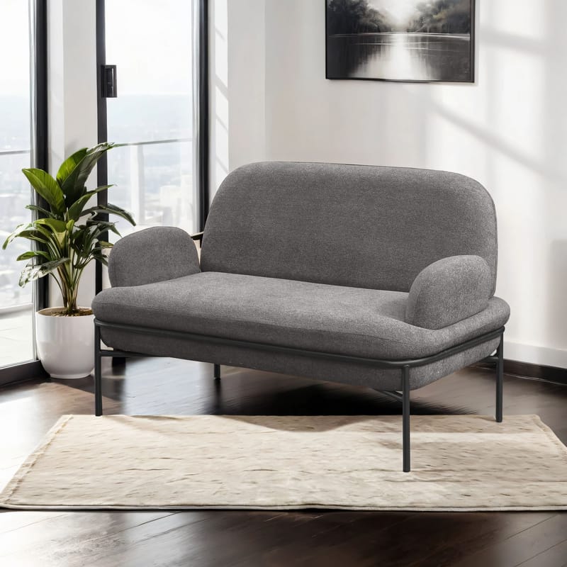Zyricus 2-sits Soffa Teddy - Grå - Möbler - Vardagsrum - Soffor - 2-sits soffor