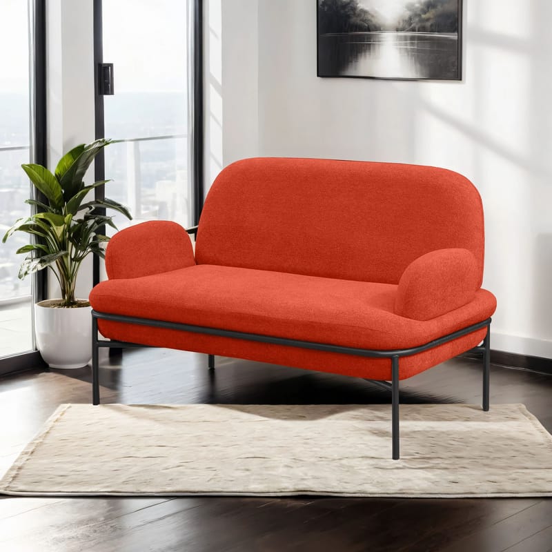 Zyricus 2-sits Soffa Teddy - Tegelröd - Möbler - Vardagsrum - Soffor - 2-sits soffor