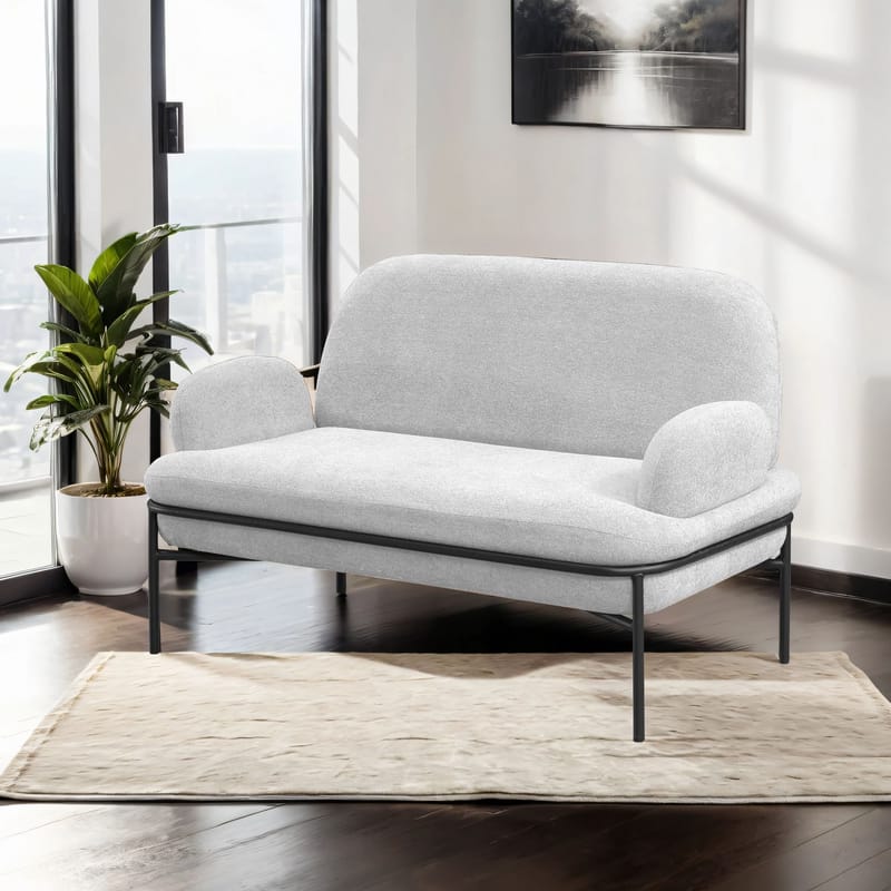 Zyricus 2-sits Soffa Teddy - Vit - Möbler - Vardagsrum - Soffor - 2-sits soffor