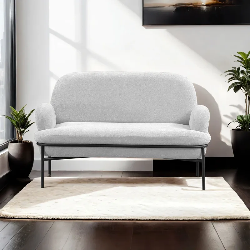 Zyricus 2-sits Soffa Teddy - Vit - Möbler - Vardagsrum - Soffor - 2-sits soffor