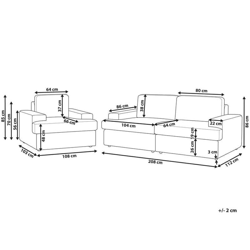 Soffset Alla - Beige - Möbler - Vardagsrum - Soffgrupper - Howard soffgrupp