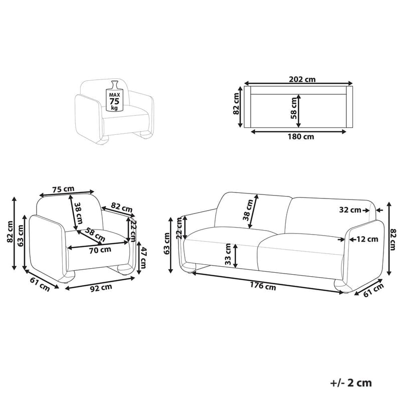 Soffset Saland - Vit - Möbler - Vardagsrum - Soffgrupper