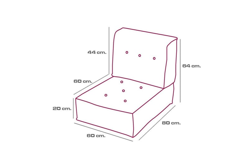 1-sits soffa Wenarport Beige - Beige - Möbler - Vardagsrum - Stolar & sittmöbler - Sittpuff