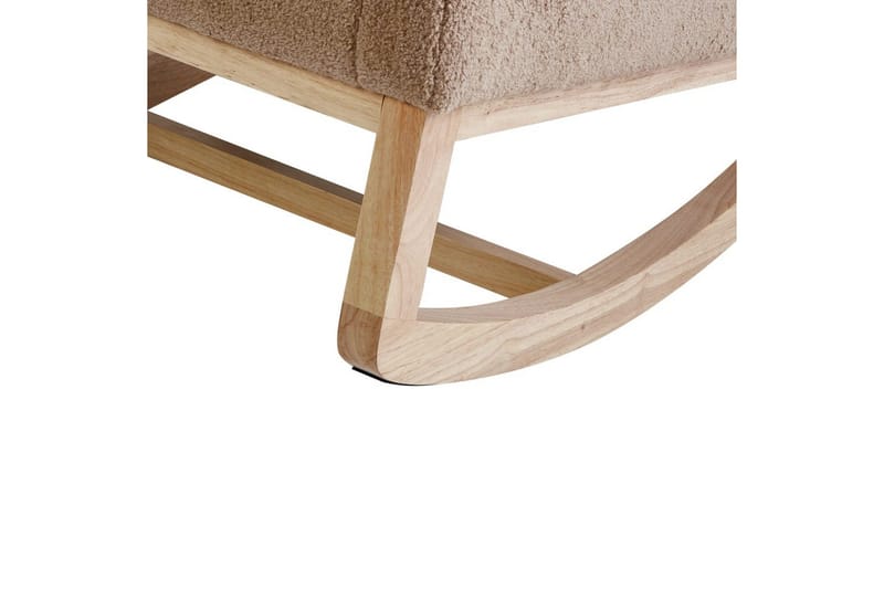 Alsta Fåtölj i Boucle med Träunderrede - Kamelbeige - Möbler - Vardagsrum - Stolar & sittmöbler - Snurrstolar & gungstolar