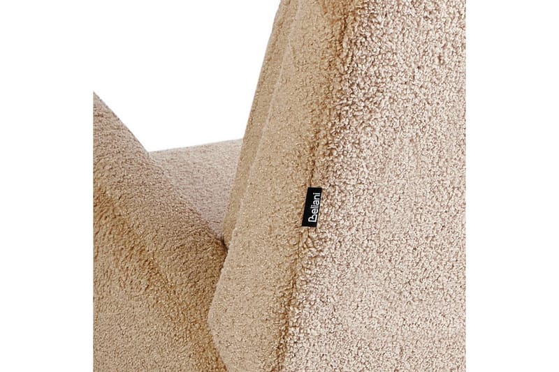 Alsta Fåtölj i Boucle med Träunderrede - Kamelbeige - Möbler - Vardagsrum - Stolar & sittmöbler - Snurrstolar & gungstolar