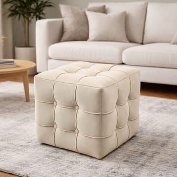 Ameias Sittpuff 42 cm - Cream - Möbler - Vardagsrum - Stolar & sittmöbler - Sittpuff