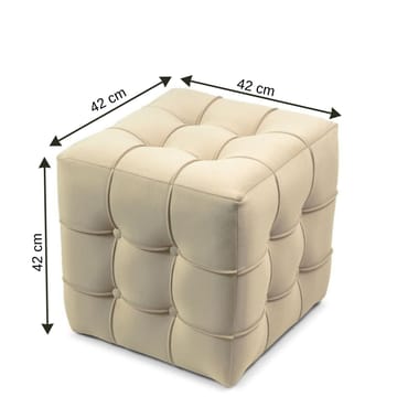Ameias Sittpuff 42 cm - Cream - Möbler - Vardagsrum - Stolar & sittmöbler - Sittpuff