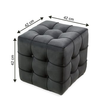 Ameias Sittpuff 42 cm - Grå - Möbler - Vardagsrum - Stolar & sittmöbler - Sittpuff