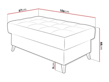 Amshyttan Fotpall 106 cm - Möbler - Vardagsrum - Stolar & sittmöbler - Sittpuff