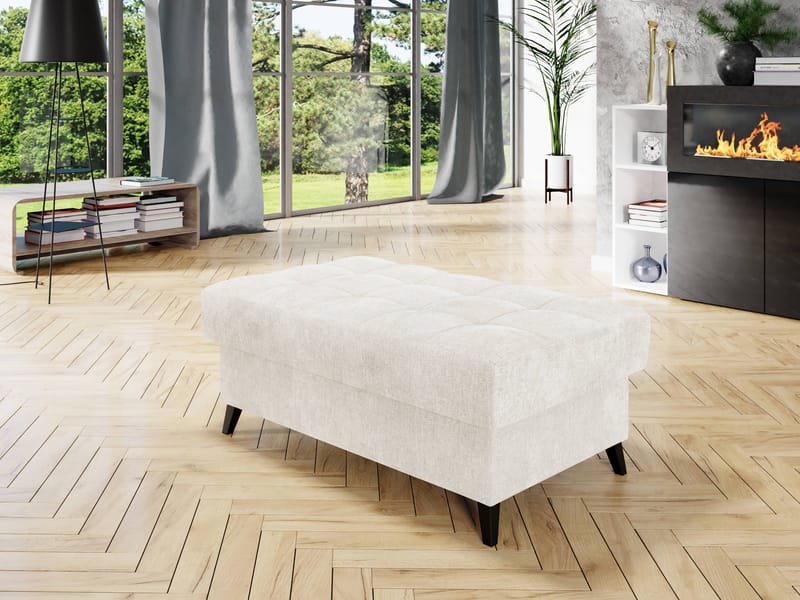 Amshyttan Fotpall 67 cm - Vit - Möbler - Vardagsrum - Stolar & sittmöbler - Sittpuff