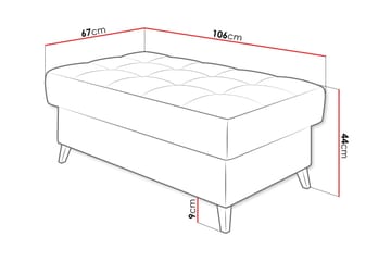 Amshyttan Sittpuff - Orange - Möbler - Vardagsrum - Stolar & sittmöbler - Sittpuff