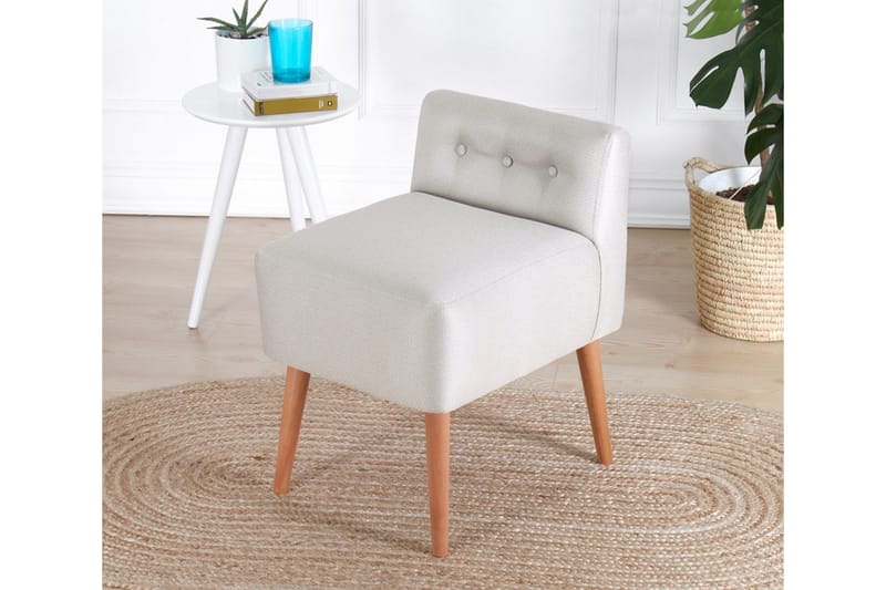 Anaro Sittpuff 43 cm Rektangulär - Beige - Möbler - Vardagsrum - Stolar & sittmöbler - Sittpuff