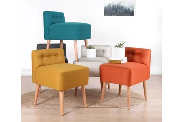 Anaro Sittpuff 43 cm Rektangulär - Beige - Möbler - Vardagsrum - Stolar & sittmöbler - Sittpuff